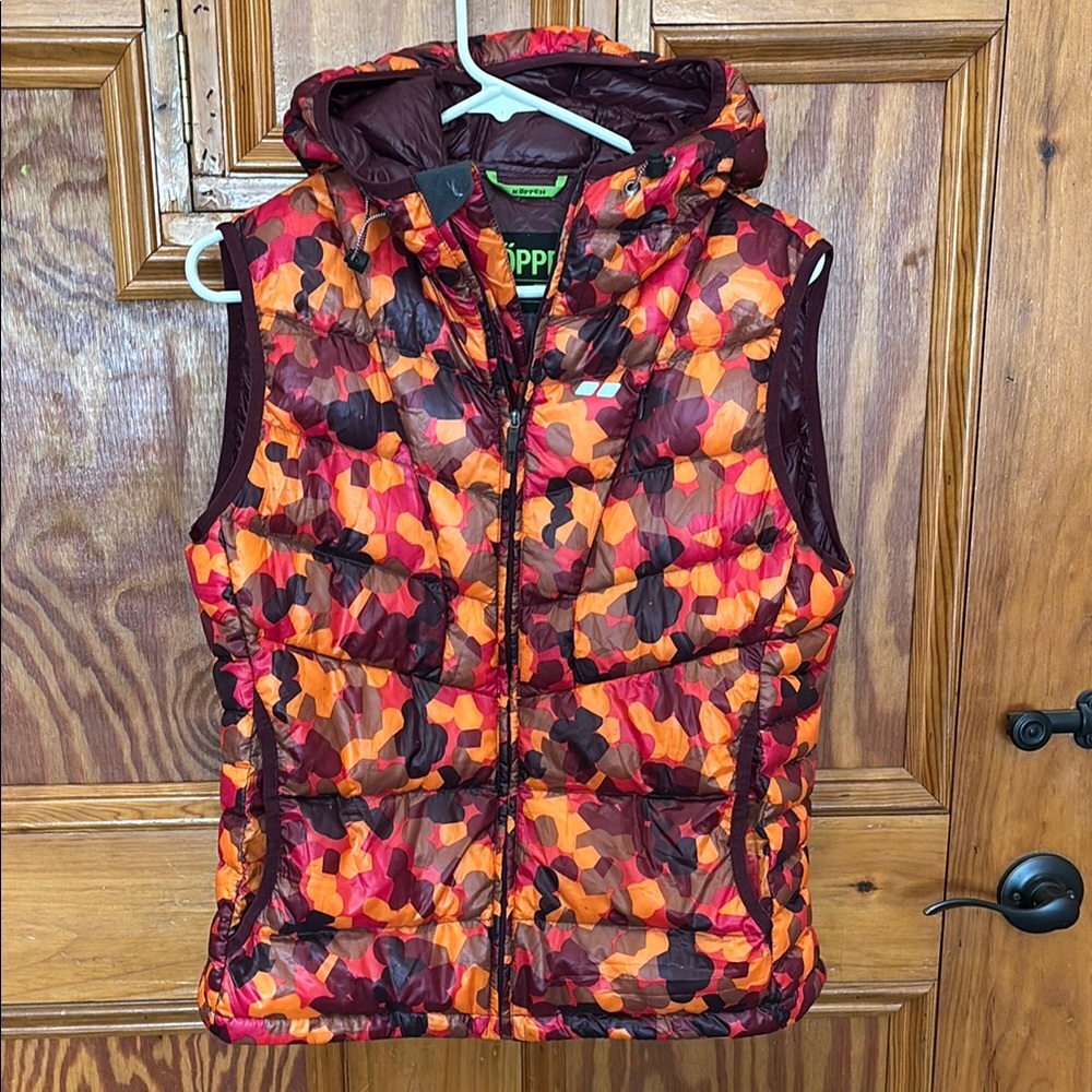 Koppen Colorful Puffer down Vest with Hood